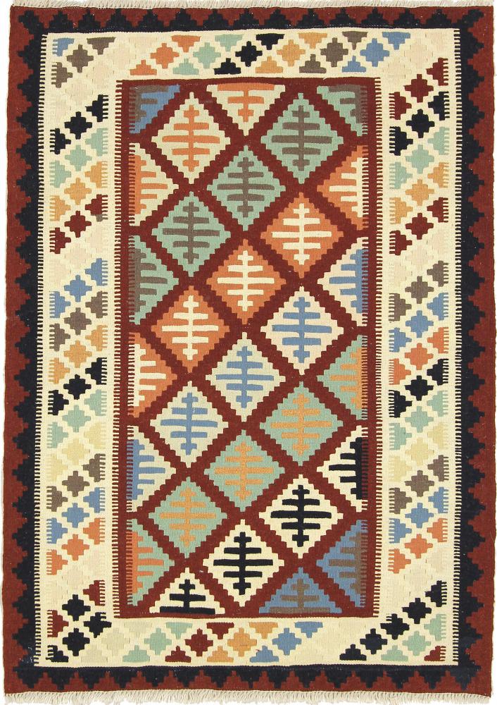 Tapete persa Kilim Fars 4'8"x3'4" 4'8"x3'4", Tapete persa Tecido à mão