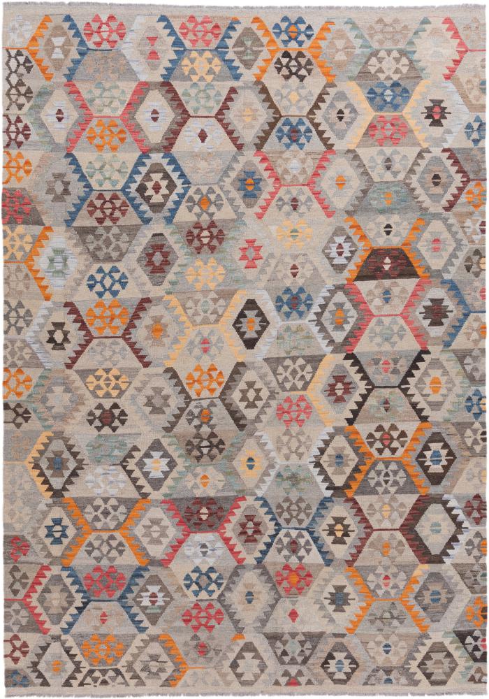 Afghanischer Teppich Kelim Afghan Heritage 9'9"x7'0" 9'9"x7'0", Perserteppich Handgewebt