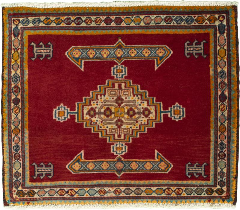 Persian Rug Shiraz 49x59 49x59, Persian Rug Knotted by hand