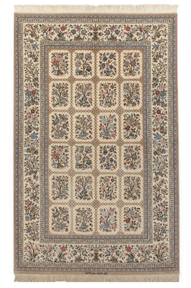 Persian Rug Isfahan Silk Warp 230x144 230x144, Persian Rug Knotted by hand