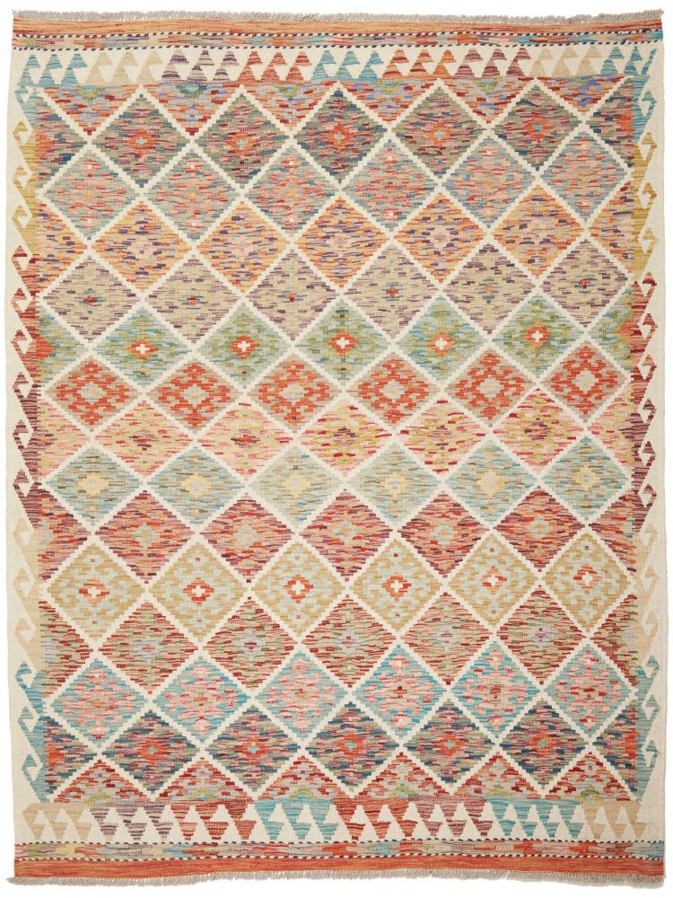 Tapete afegão Kilim Afegão 204x156 204x156, Tapete persa Tecido à mão