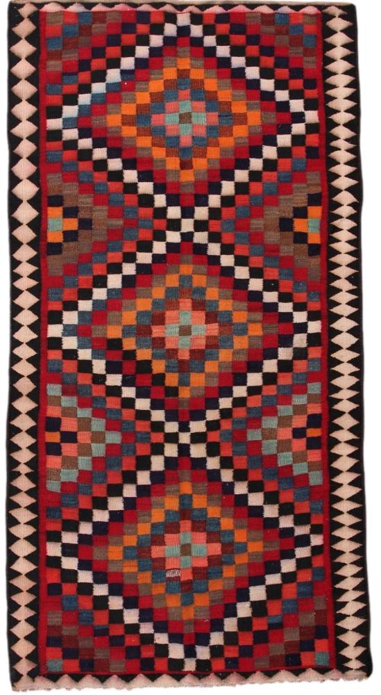 Alfombra persa Kilim Fars Antiguo 311x161 311x161, Alfombra persa Tejido a mano