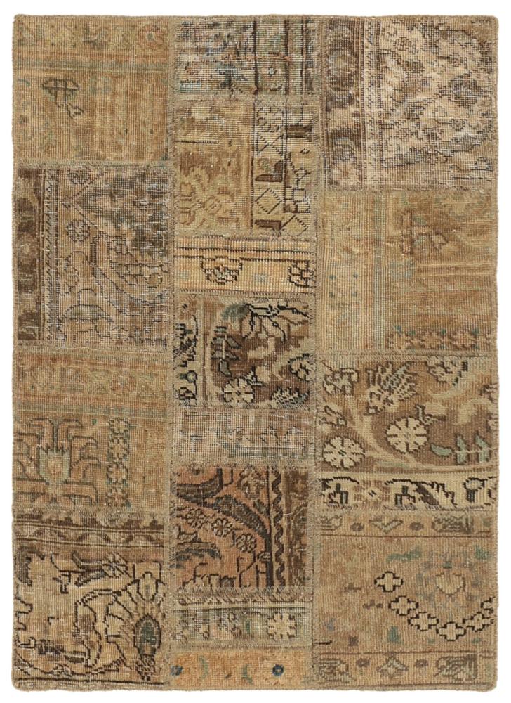 Alfombra persa Patchwork 123x80 123x80, Alfombra persa Anudado a mano