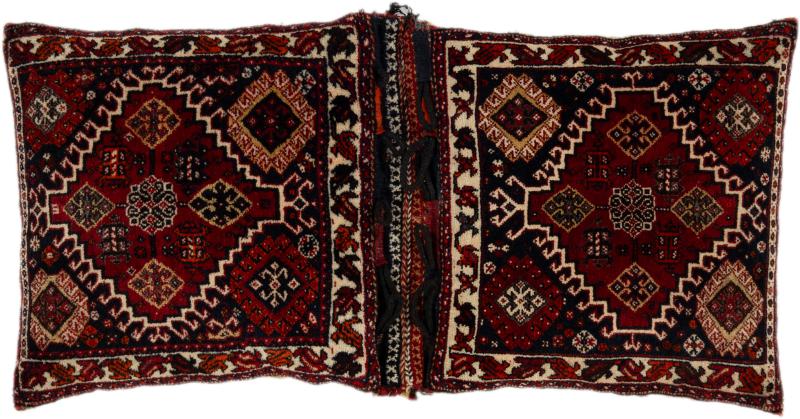 Perzisch tapijt Shiraz Khurjin 103x53 103x53, Perzisch tapijt Handgeknoopte