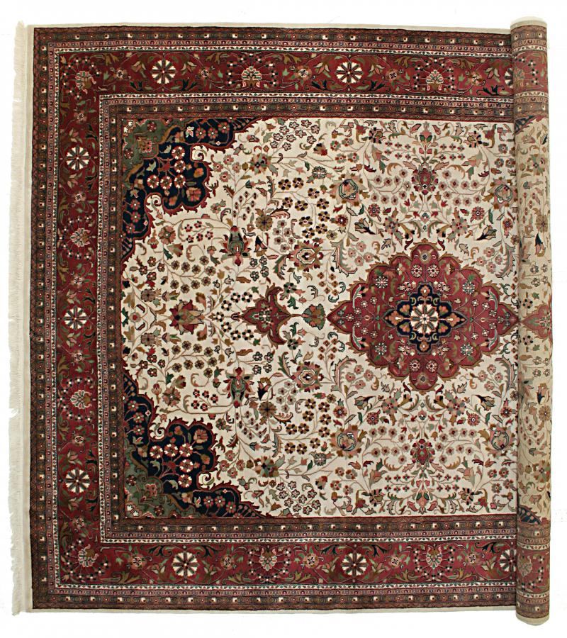 Tapis indien Indo Tabriz Royal 401x305 401x305, Tapis persan Noué à la main