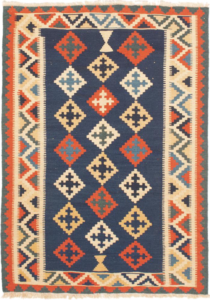 Tapete persa Kilim Fars 144x106 144x106, Tapete persa Tecido à mão