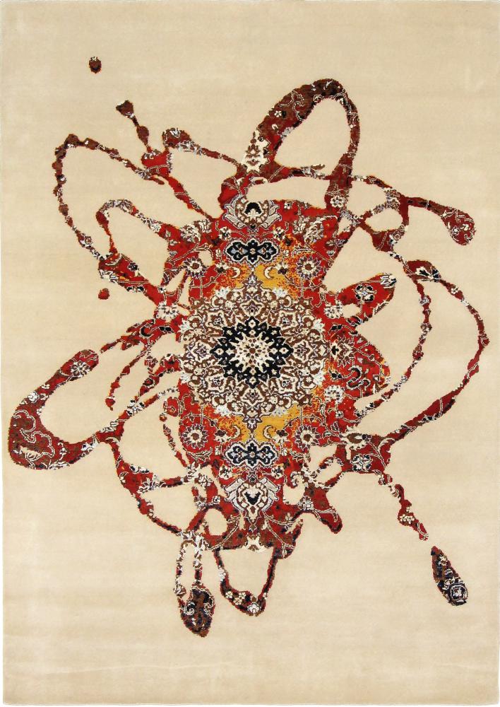 Tapete indiano Sadraa 242x172 242x172, Tapete persa Atado à mão