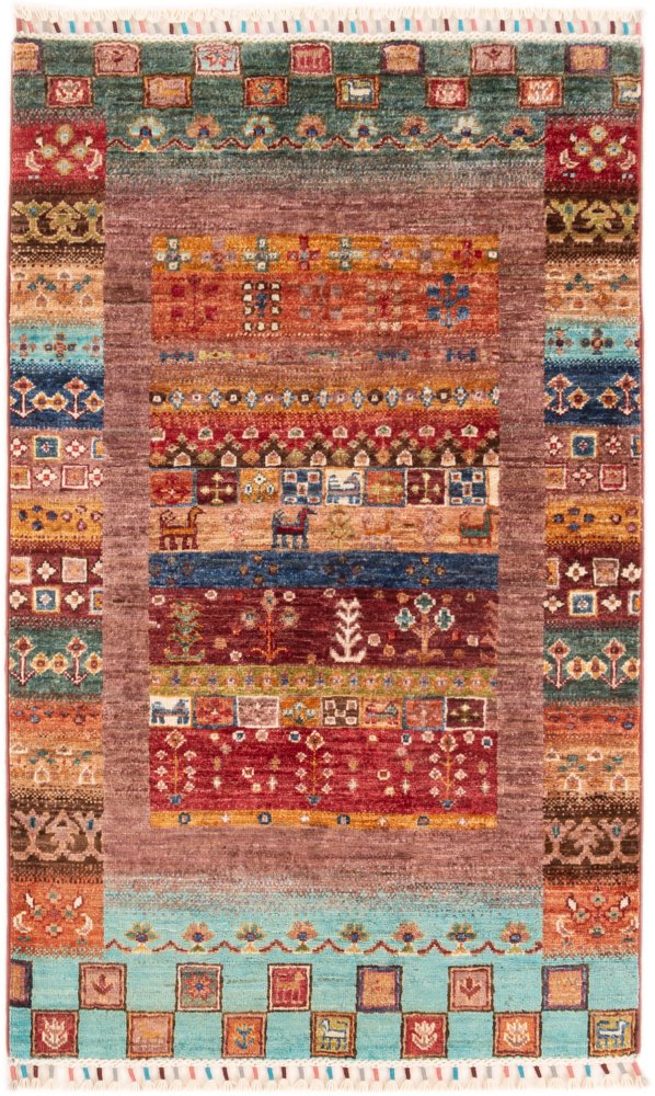 Tapis pakistanais Arijana 130x81 130x81, Tapis persan Noué à la main