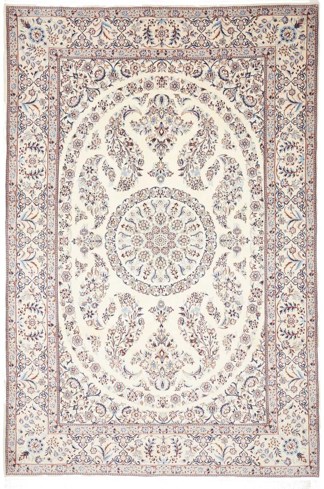 Persisk tæppe Nain 9La 307x205 307x205, Persisk tæppe Knyttet i hånden