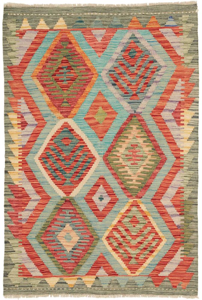 Tapis afghan Kilim Afghan 124x84 124x84, Tapis persan Tissé à la main