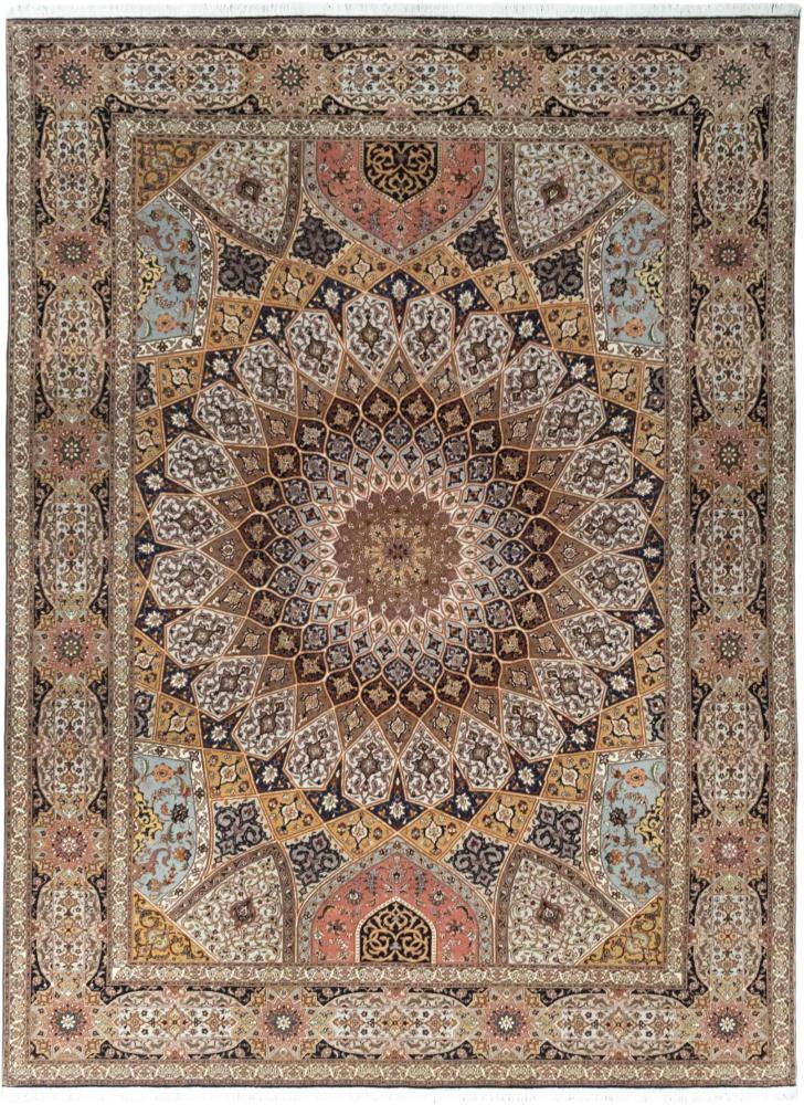 Tapete persa Tabriz 50Raj 341x251 341x251, Tapete persa Atado à mão