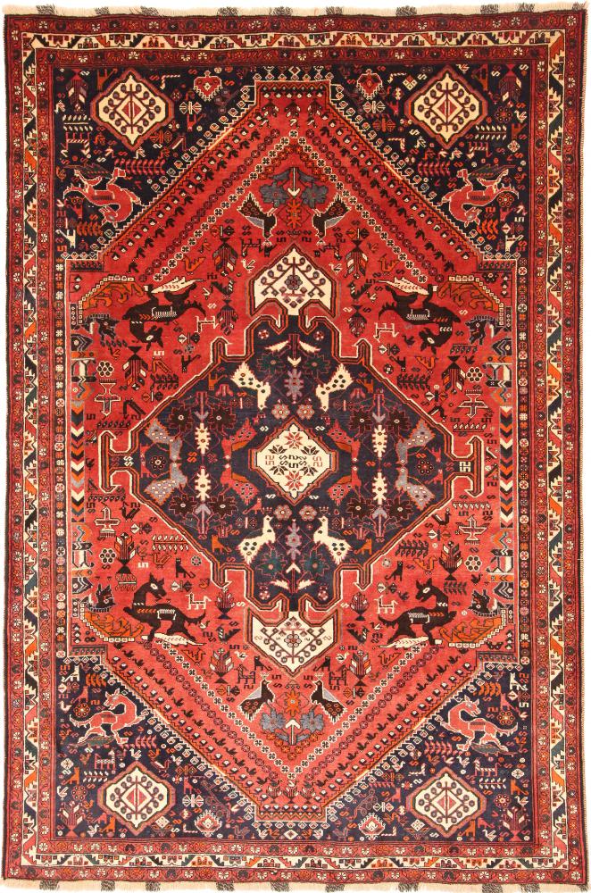 Tapete persa Ghashghai 305x209 305x209, Tapete persa Atado à mão