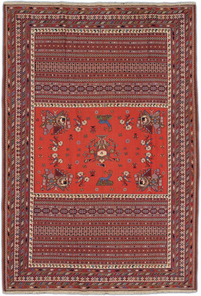Tapis persan Kelim Sirjan                285x191 285x191, Tapis persan Noué à la main