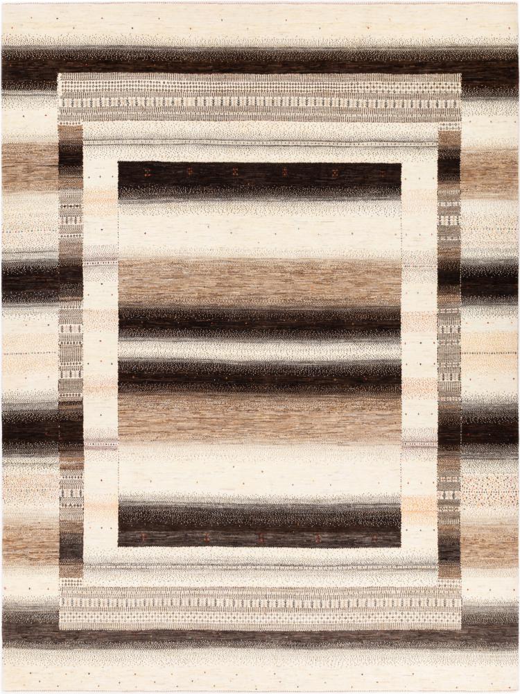 Tapis persan Perser Gabbeh Loribaft Essence 344x255 344x255, Tapis persan Noué à la main