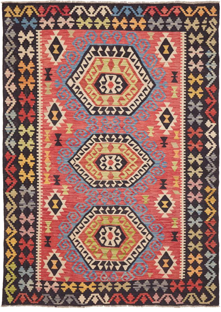 Afghan rug Kilim Afghan 242x173 242x173, Persian Rug Woven by hand