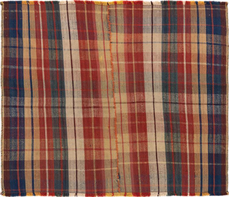 Persian Rug Kilim Fars Jajim Old 143x125 143x125, Persian Rug Woven by hand