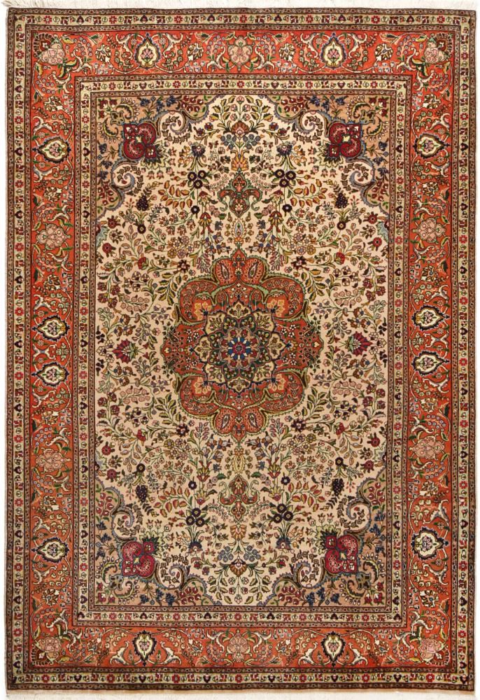 Tapete persa Tabriz 40Raj 291x194 291x194, Tapete persa Atado à mão