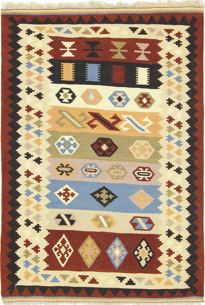 Tapete persa Kilim Fars 4'11"x3'4" 4'11"x3'4", Tapete persa Tecido à mão