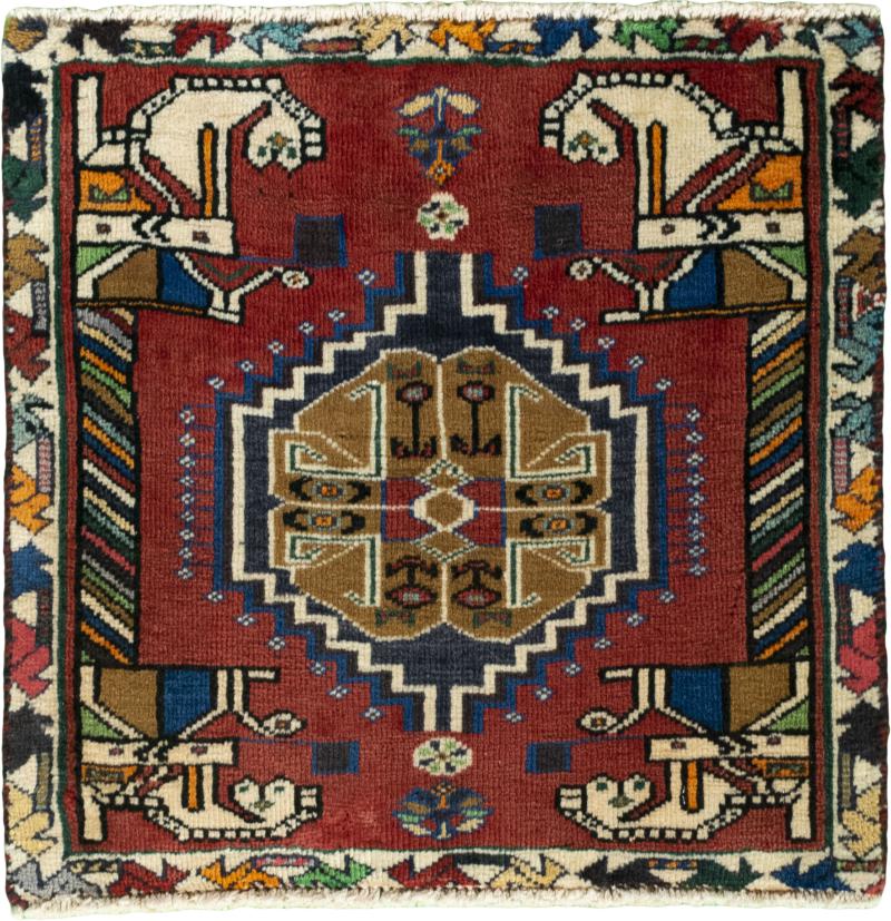 Persian Rug Shiraz 52x54 52x54, Persian Rug Knotted by hand