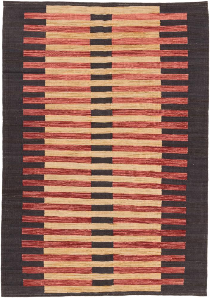 Afghanischer Teppich Kelim Afghan Design 220x152 220x152, Perserteppich Handgewebt