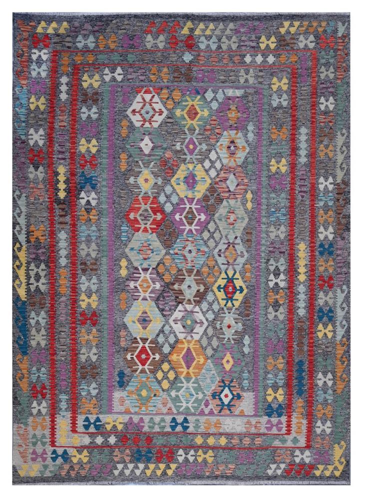 Afghanischer Teppich Kelim Afghan Kaudani 345x252 345x252, Perserteppich Handgewebt