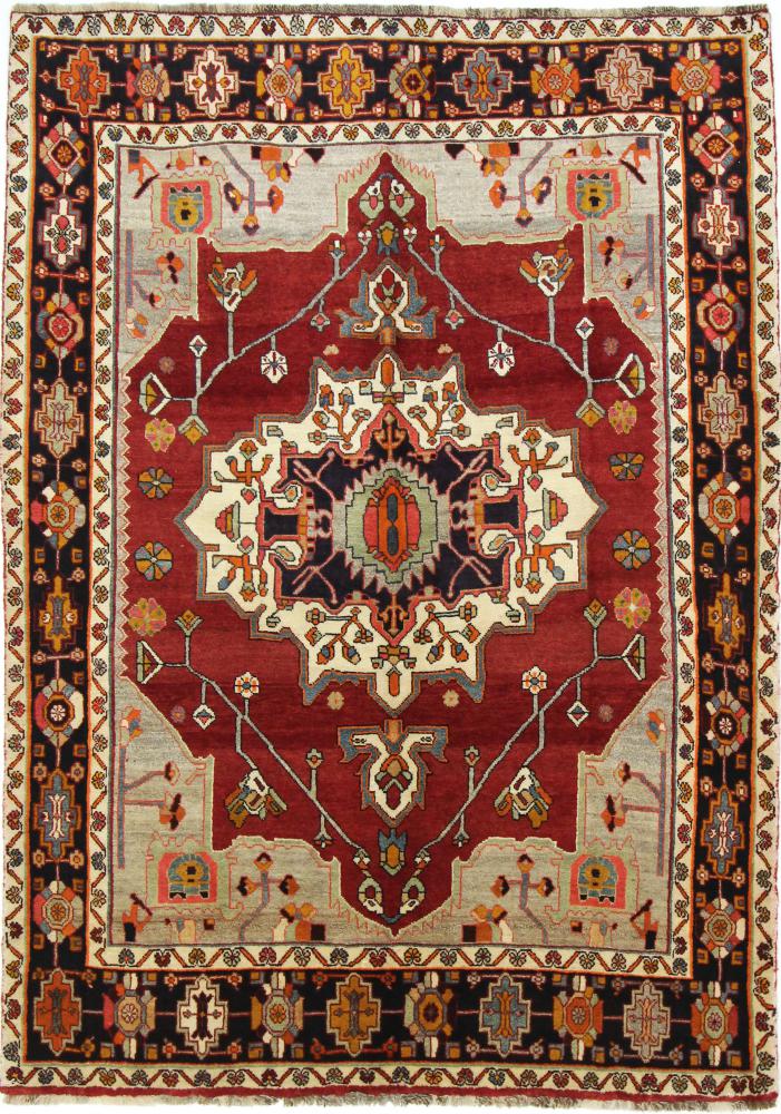 Persisk tæppe Ghashghai 240x169 240x169, Persisk tæppe Knyttet i hånden