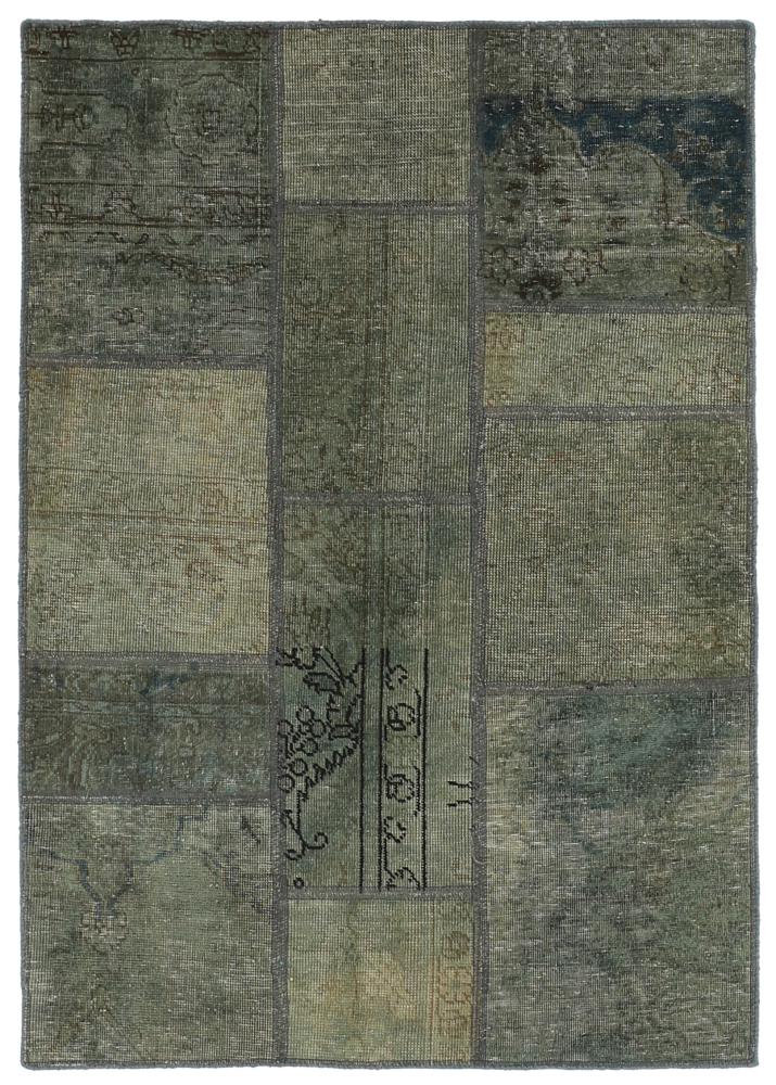 Alfombra persa Patchwork 153x105 153x105, Alfombra persa Anudado a mano