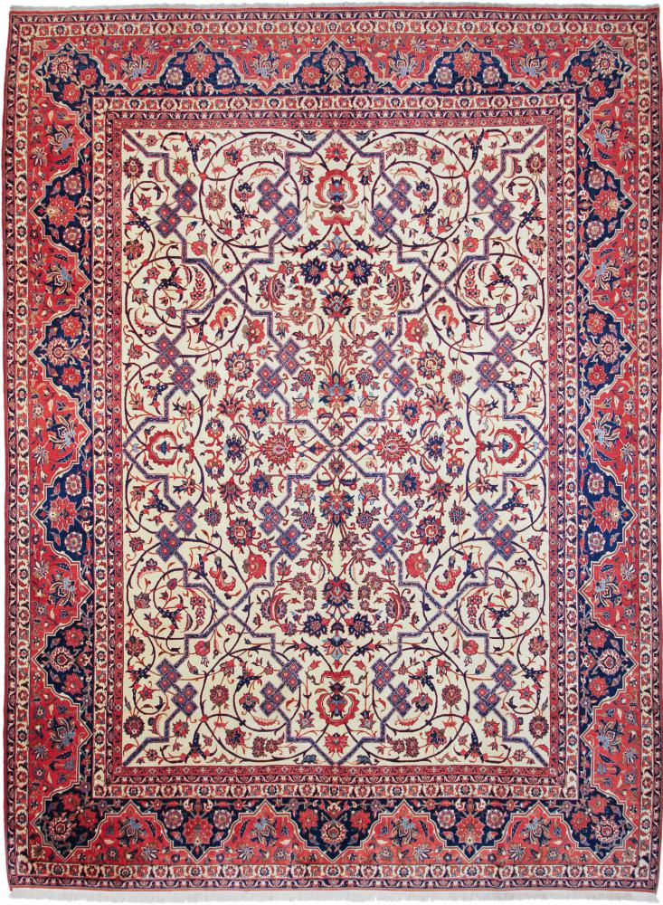 Tapis persan Ispahan 436x312 436x312, Tapis persan Noué à la main