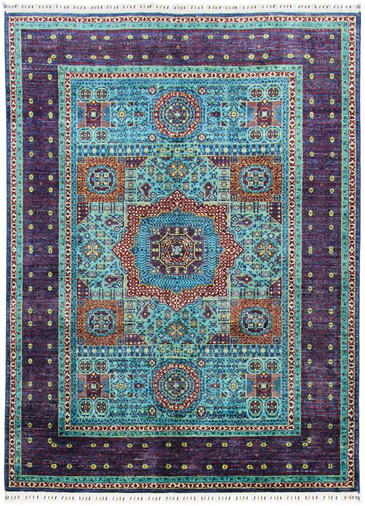 Tapis afghan Mamluk 244x180 244x180, Tapis persan Noué à la main