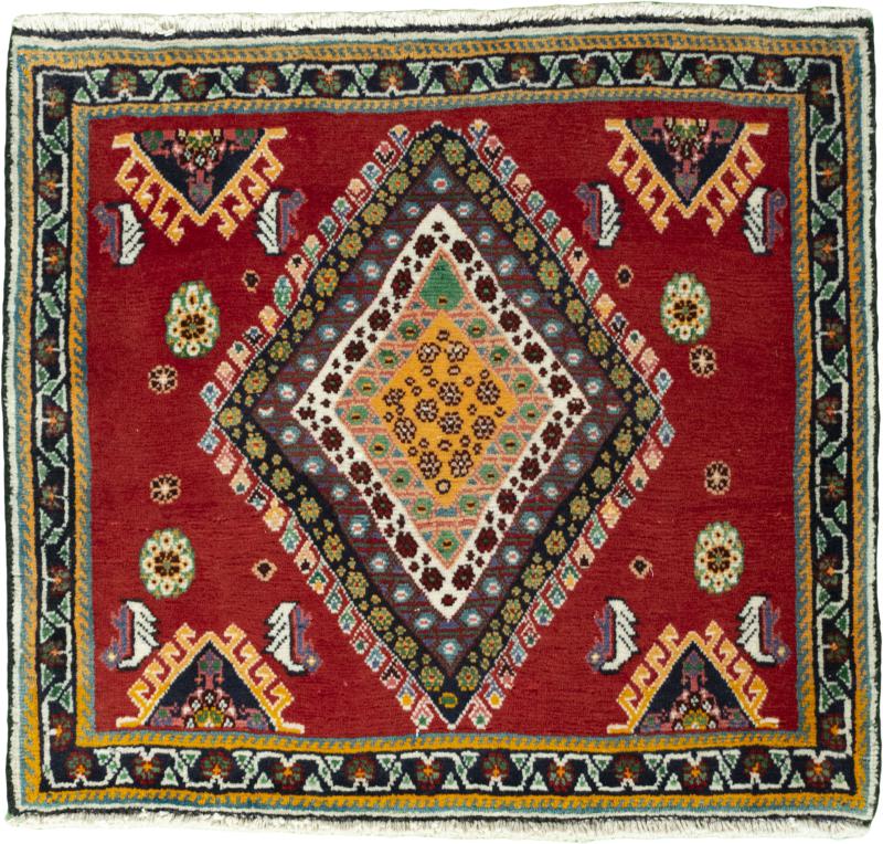 Tapis persan Shiraz 65x69 65x69, Tapis persan Noué à la main