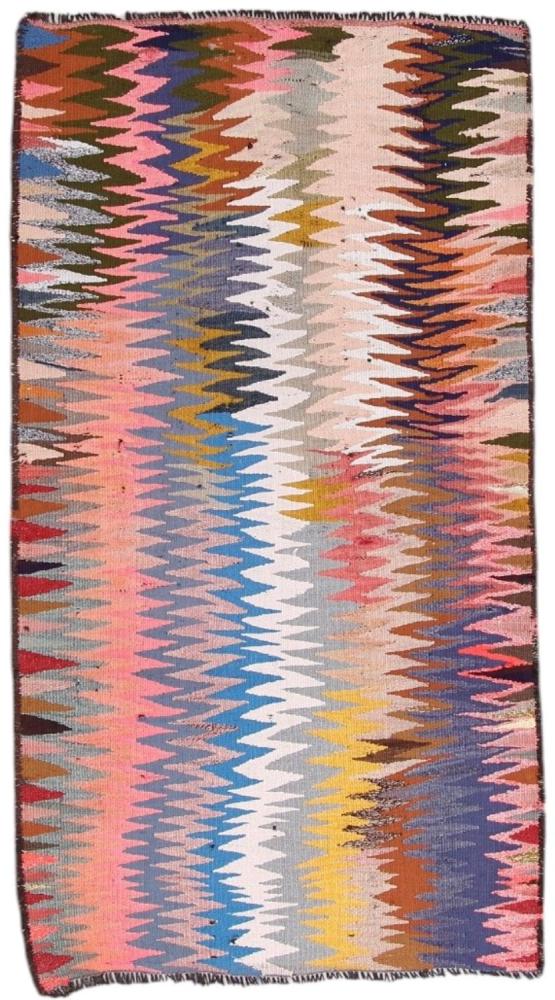 Perserteppich Kelim Fars Antik 7'5"x4'0" 7'5"x4'0", Perserteppich Handgewebt