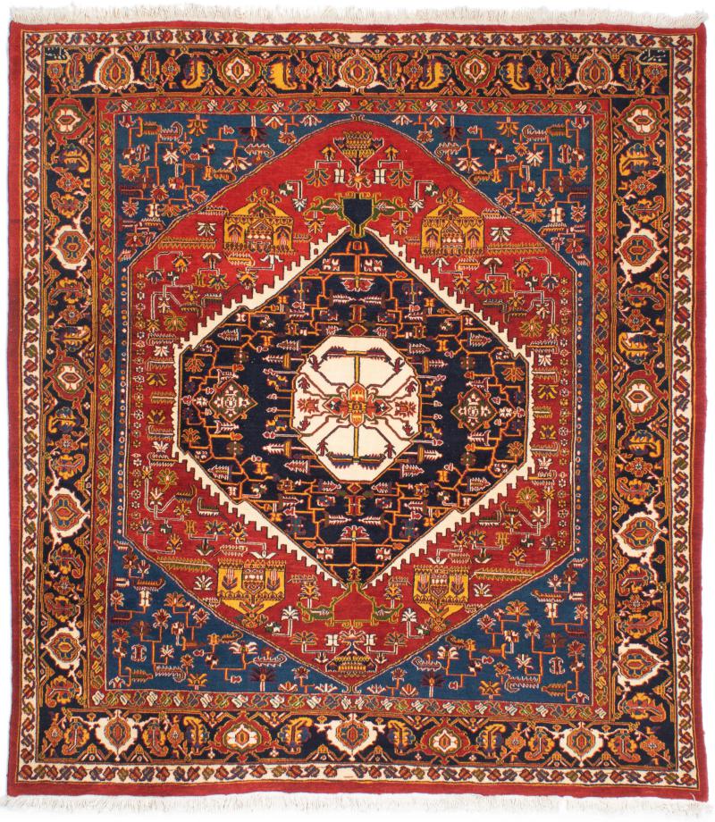 Persian Rug Ghashghai 201x179 201x179, Persian Rug Knotted by hand