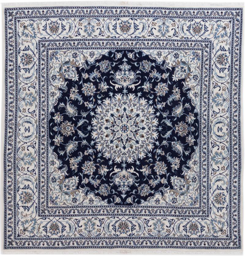 Perzisch tapijt Nain 195x190 195x190, Perzisch tapijt Handgeknoopte