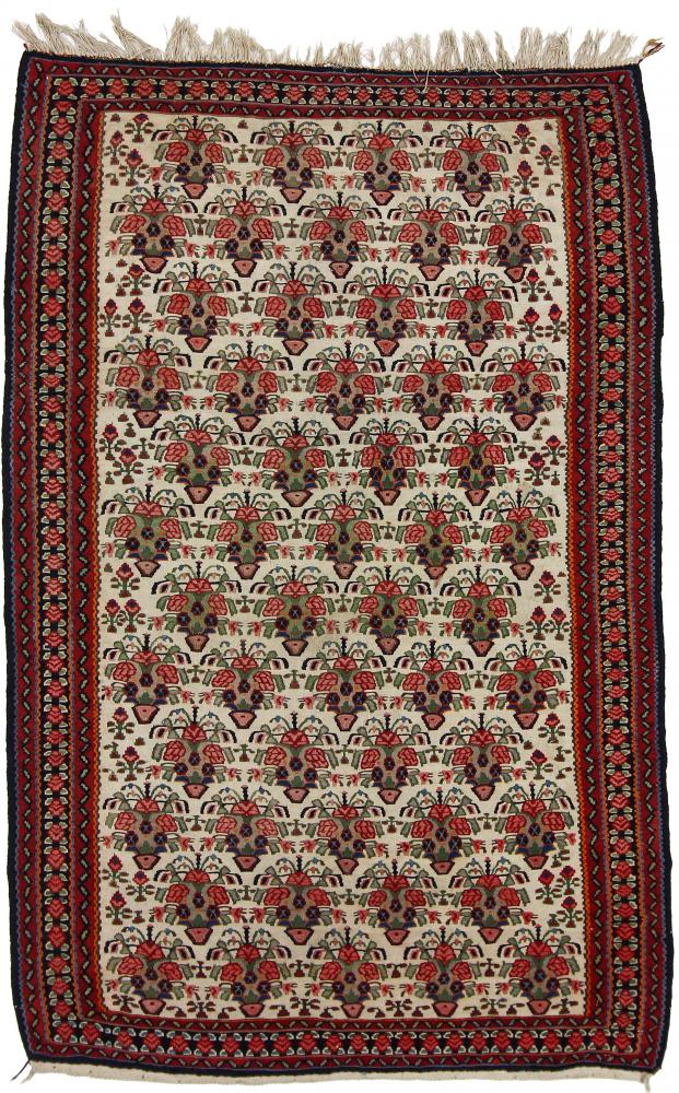 Tapete persa Kilim Senneh 199x129 199x129, Tapete persa Atado à mão