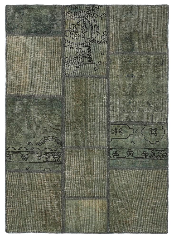 Alfombra persa Patchwork 150x104 150x104, Alfombra persa Anudado a mano