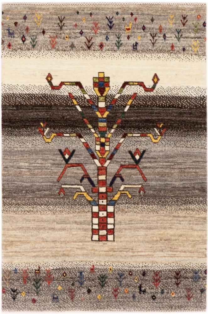 Tapete persa Persa Gabbeh Kashkuli Banafsheh 117x79 117x79, Tapete persa Atado à mão