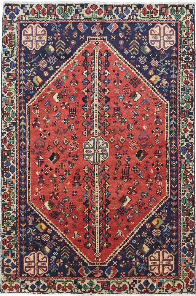 Persisk tæppe Ghashghai 236x156 236x156, Persisk tæppe Knyttet i hånden