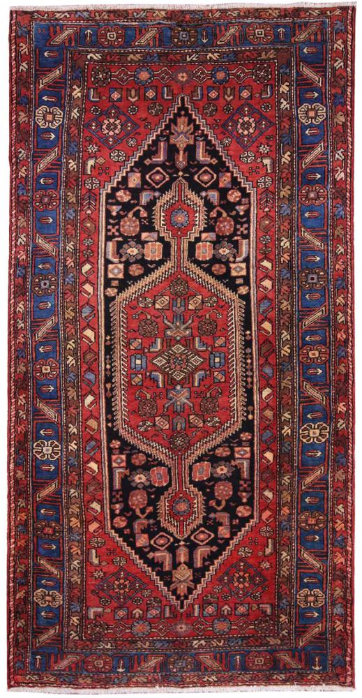 Persisk tæppe Hamadan 253x129 253x129, Persisk tæppe Knyttet i hånden