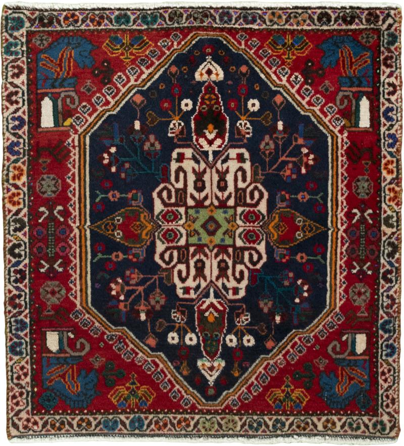 Persian Rug Shiraz 64x61 64x61, Persian Rug Knotted by hand