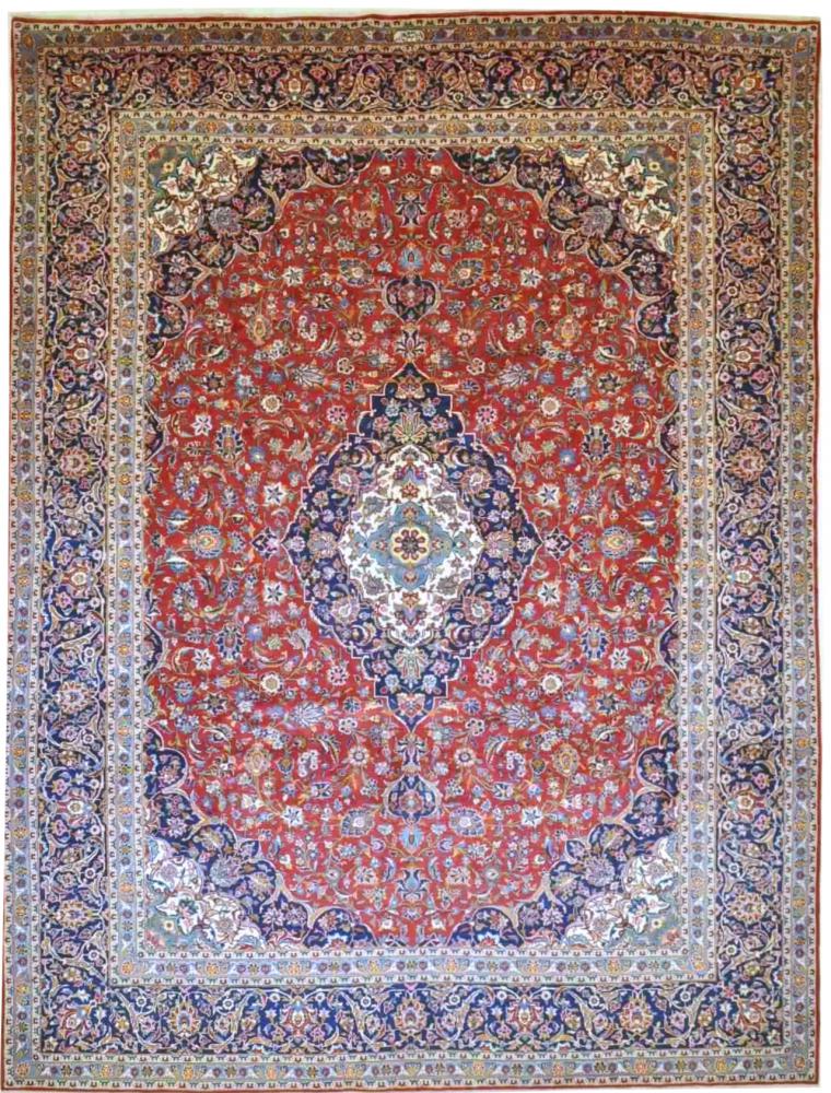 Perzsa szőnyeg Kashan 13'3"x9'9" 13'3"x9'9", Perzsa szőnyeg Kézzel csomózva