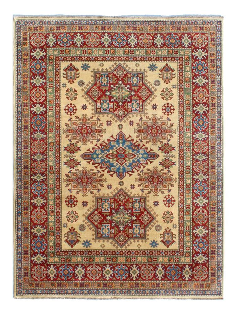 Afghan rug Kazak Ghazni 225x163 225x163, Persian Rug Knotted by hand