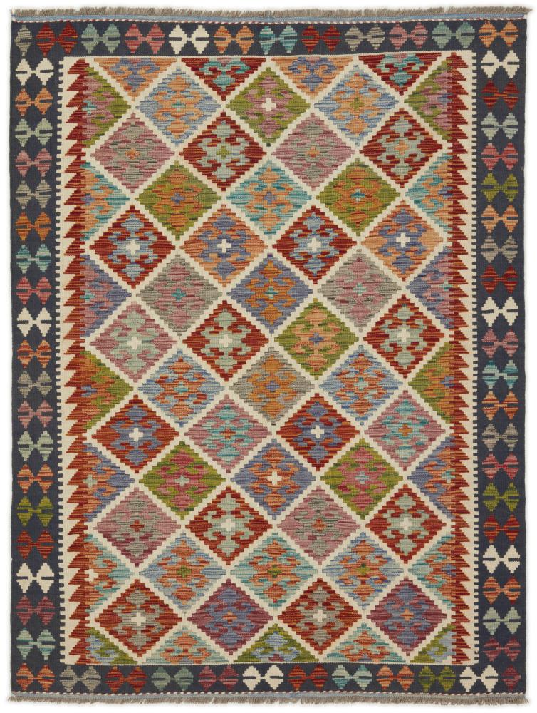 Afghan rug Kilim Afghan 202x152 202x152, Persian Rug Woven by hand