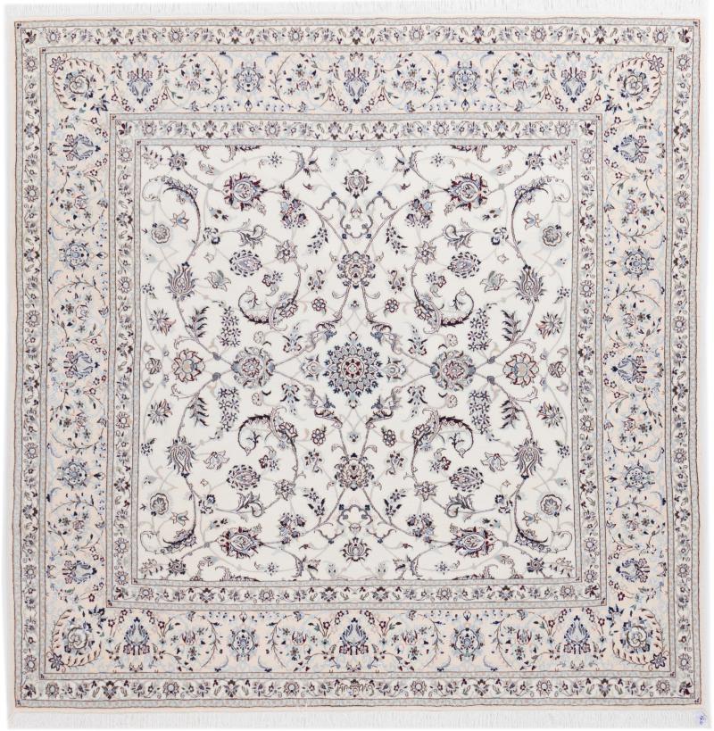 Persian Rug Nain 6La Signed 207x207 207x207, Persian Rug Knotted by hand