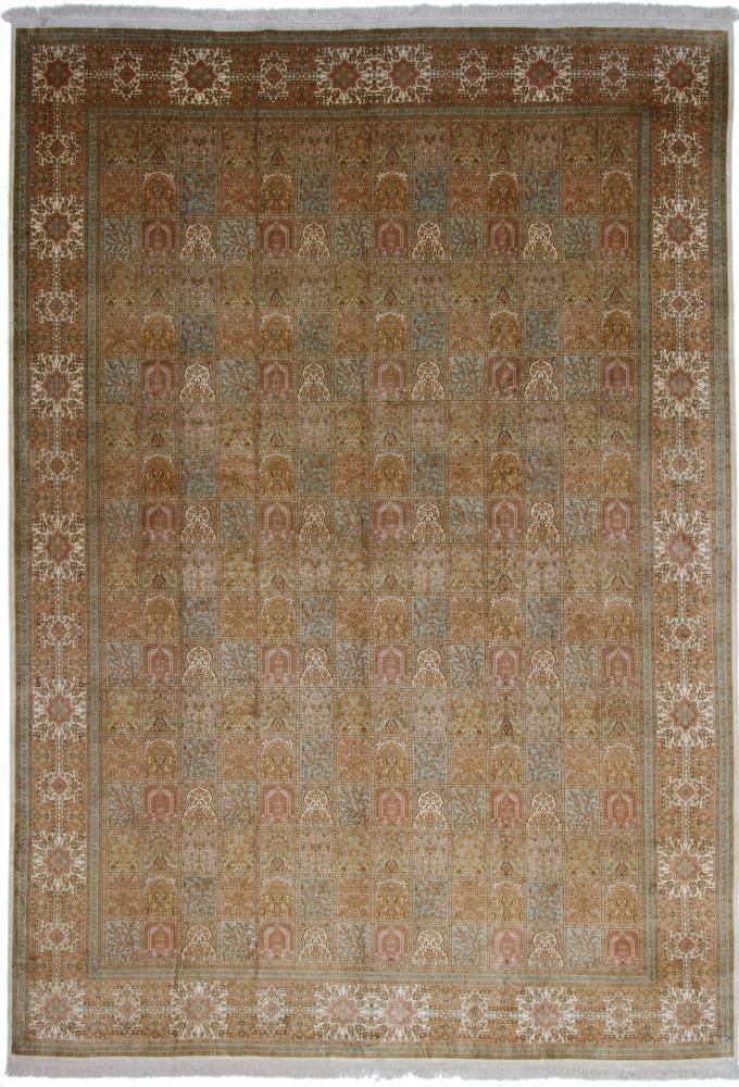Tapis indien Cachemire Pure Soie Single Knot 436x302 436x302, Tapis persan Noué à la main