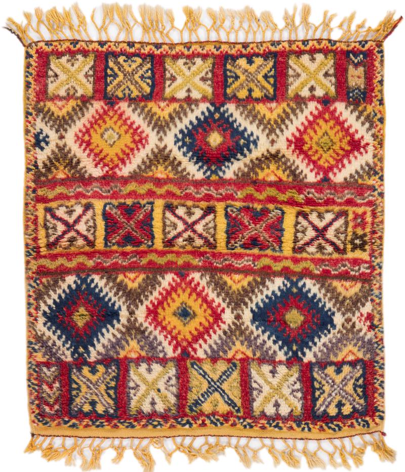 Covor afgan Berber Vechi 85x75 85x75, Covor persan Lucrate de mână