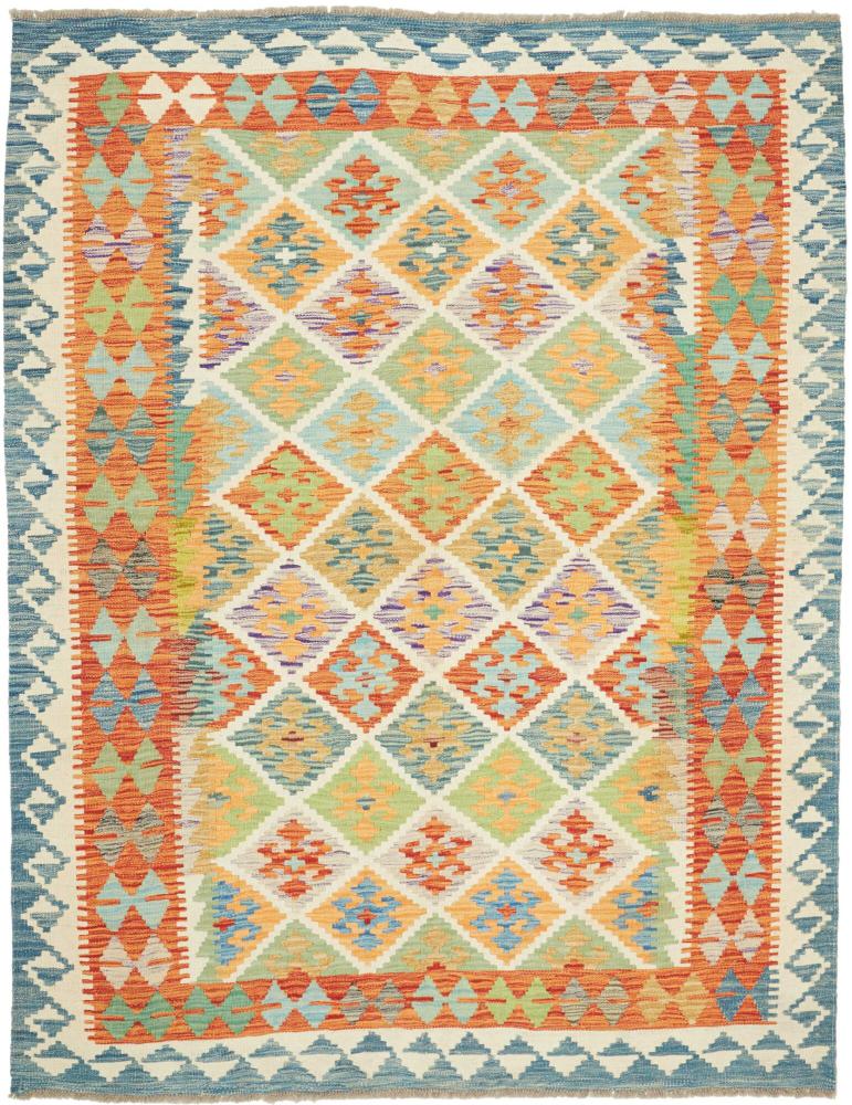 Tapete afegão Kilim Afegão 202x155 202x155, Tapete persa Tecido à mão