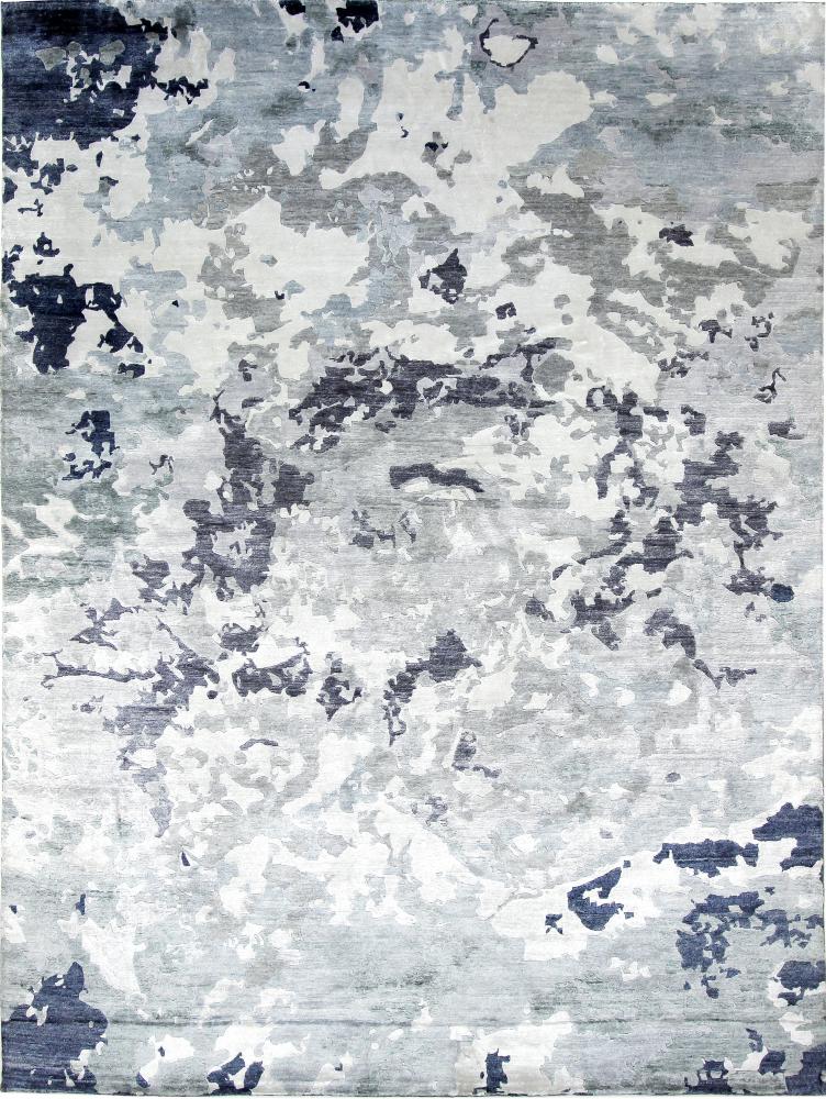 Tapete indiano Sadraa 12'0"x9'0" 12'0"x9'0", Tapete persa Atado à mão