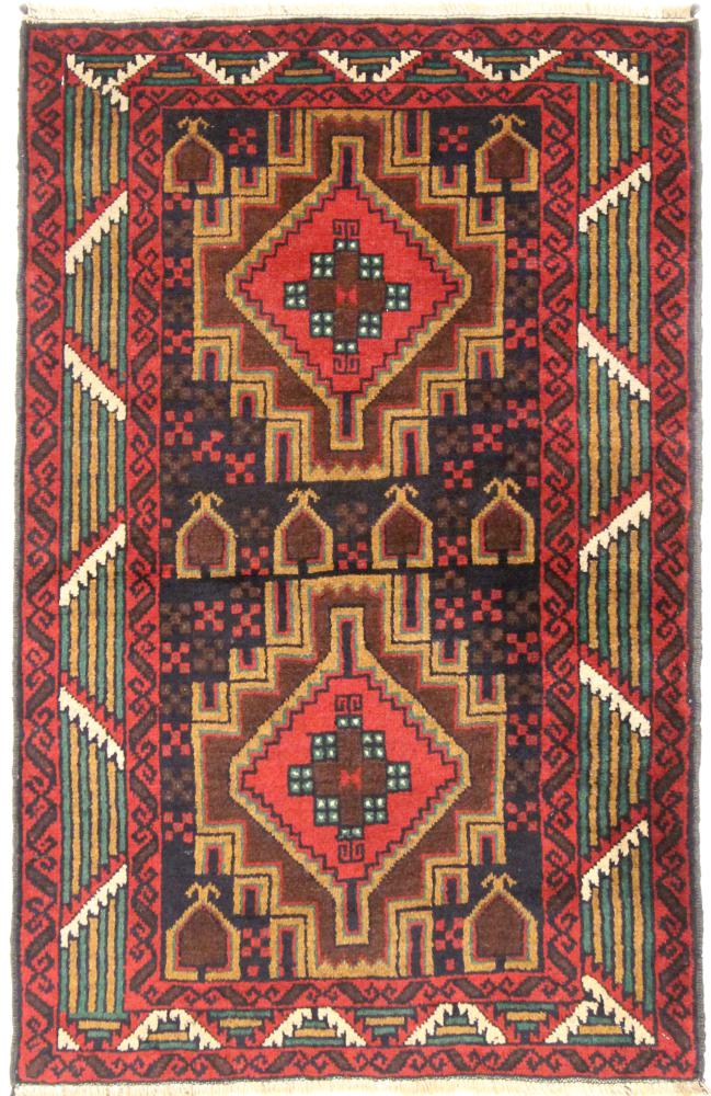 Tapete afegão Balúchi 124x81 124x81, Tapete persa Atado à mão