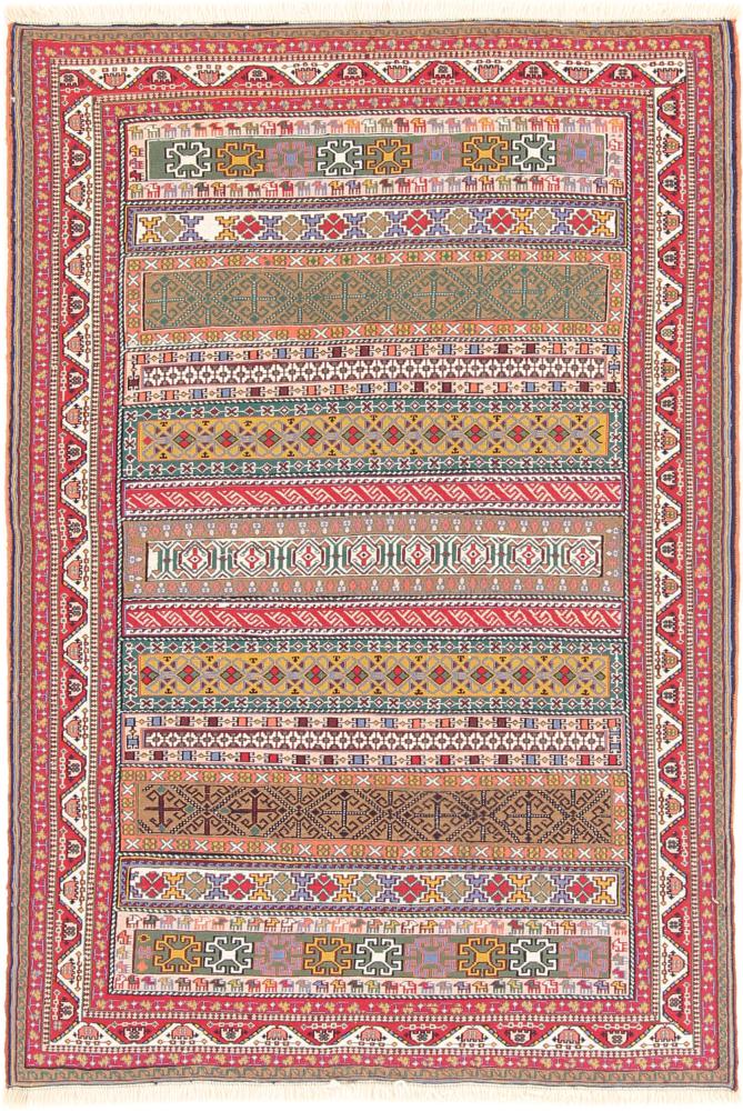 Tapete persa Kilim Soozani 147x100 147x100, Tapete persa Tecido à mão