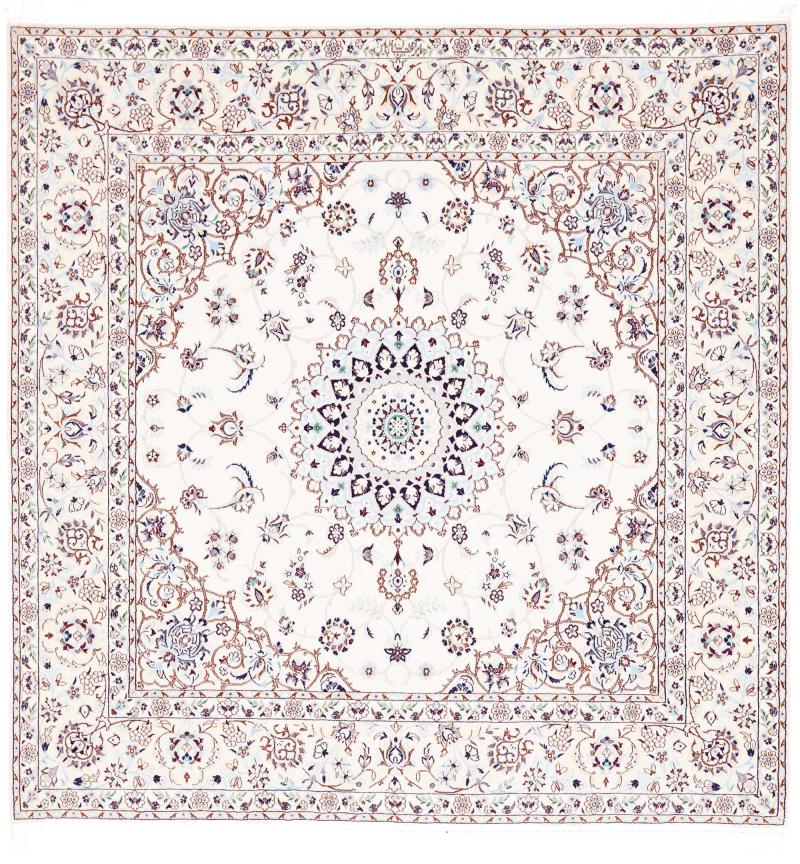 Tapis persan Naïn 6La 172x167 172x167, Tapis persan Noué à la main